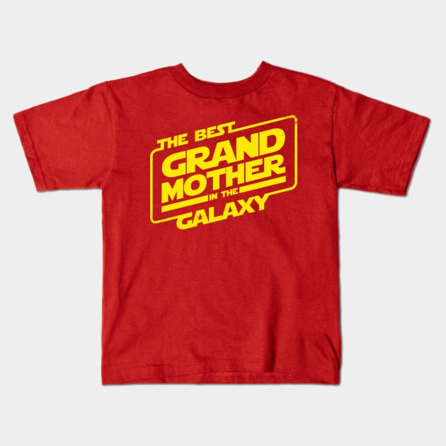 The Best Grandmother in the Galaxy Grandma Grandmother Gift Kids T-Shirt by BoggsNicolas